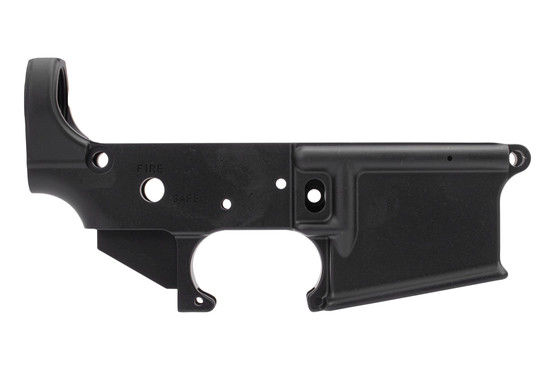 AR-15 Super Duty Stripped Lower Receiver from Geissele Automatics has a Type III hardcoat anodized finish
